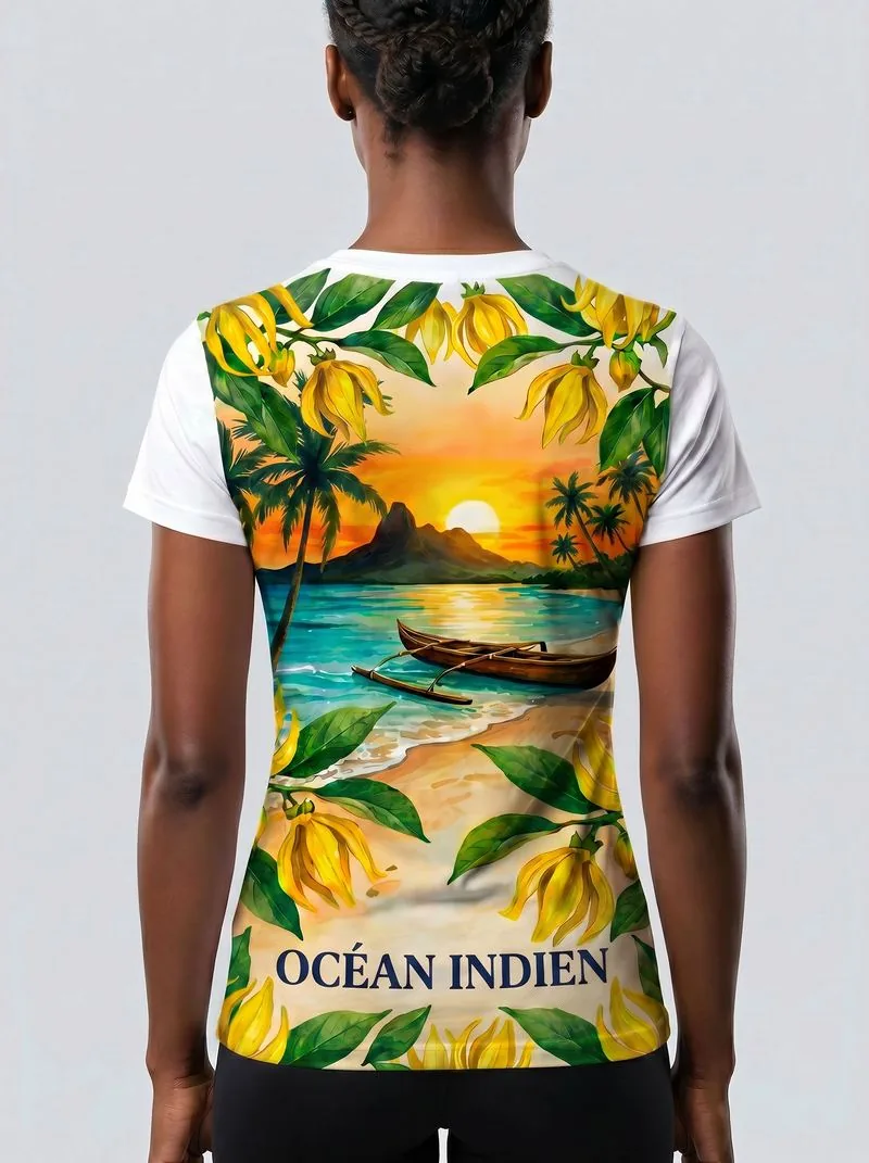 T-shirt Coucher de Soleil Femme