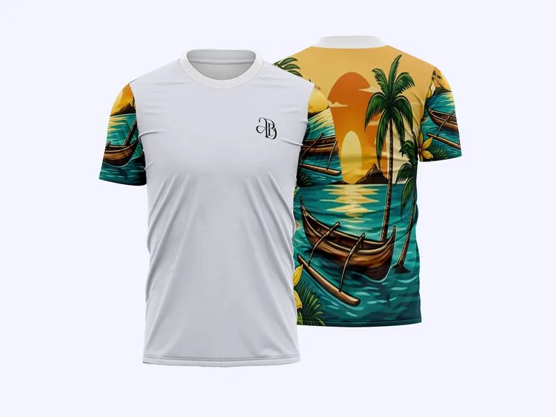 T-shirt Coucher de Soleil Homme